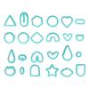 24 Pcs Polymer Clay Cutters Various Shapes DIY Hand Made Jewelry Earrings Making Mould Cutters Tools