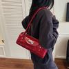 Urban Minimalist Bowling Handbag Women's Commuter Shoulder Crossbody Bag Stylish Chic Summer 2026 Synthetic Leather Pillow Bags