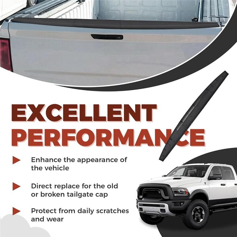 Tailgate Spoiler Lip Cover Protector Cap For Dodge Ram 1500 2500 3500 Tail Gate Top Replace CH1909100 55372052AH