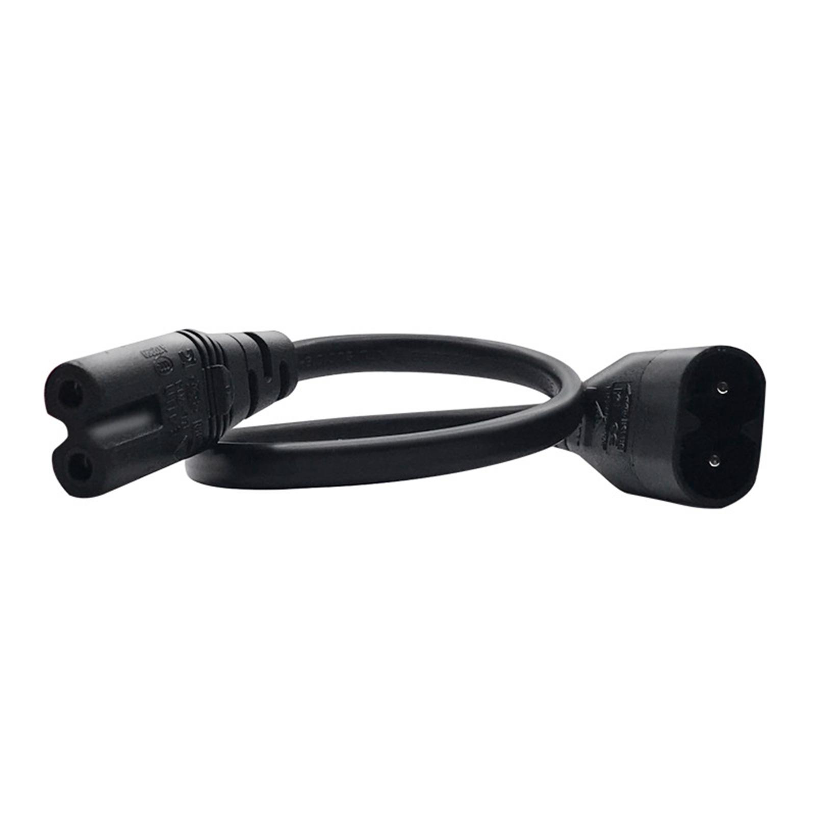 

30cm Male Head to Female Head C7 to C8 Power Adapter Cord IEC320 C7 2Pin to IEC320 C8 2Pin Conversion Cable Line