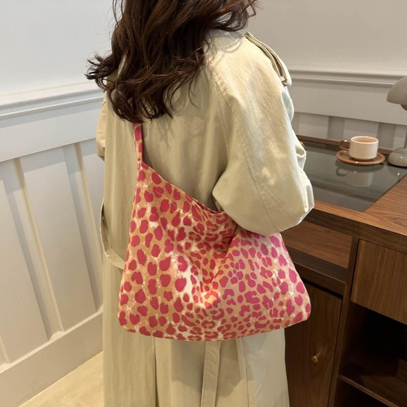 Fashion messenger bag large capacity shoulder canvas bag female college student autumn niche cloth bag