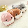 Winter Cartoon Hamster Plush Cotton Shoes - Thick Warm Indoor Slippers