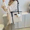 Stylish Urban Chic Woven Tote Handbag Large Capacity Spring Summer 2023
