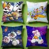 Stylish DDiddling Cushion Cover Versatile DoubleSided Pillow Case Fit for Sofa Bed Car  Daily Decor