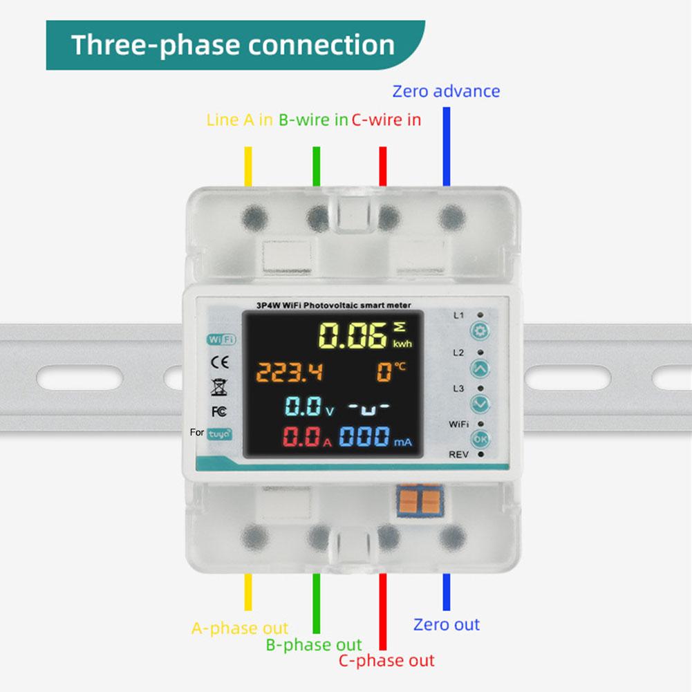 Analyzer Rated Voltage AC380V Smart Energy Monitoring DIN-Rail Mounted Leakage Protection Overcurrent Protection