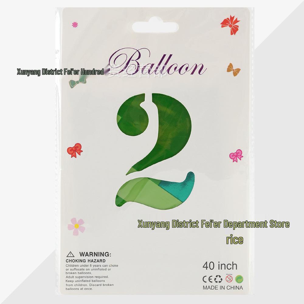 40" Green Plaid Aluminum Balloon for Military-Themed Baby Birthday Party Decorations