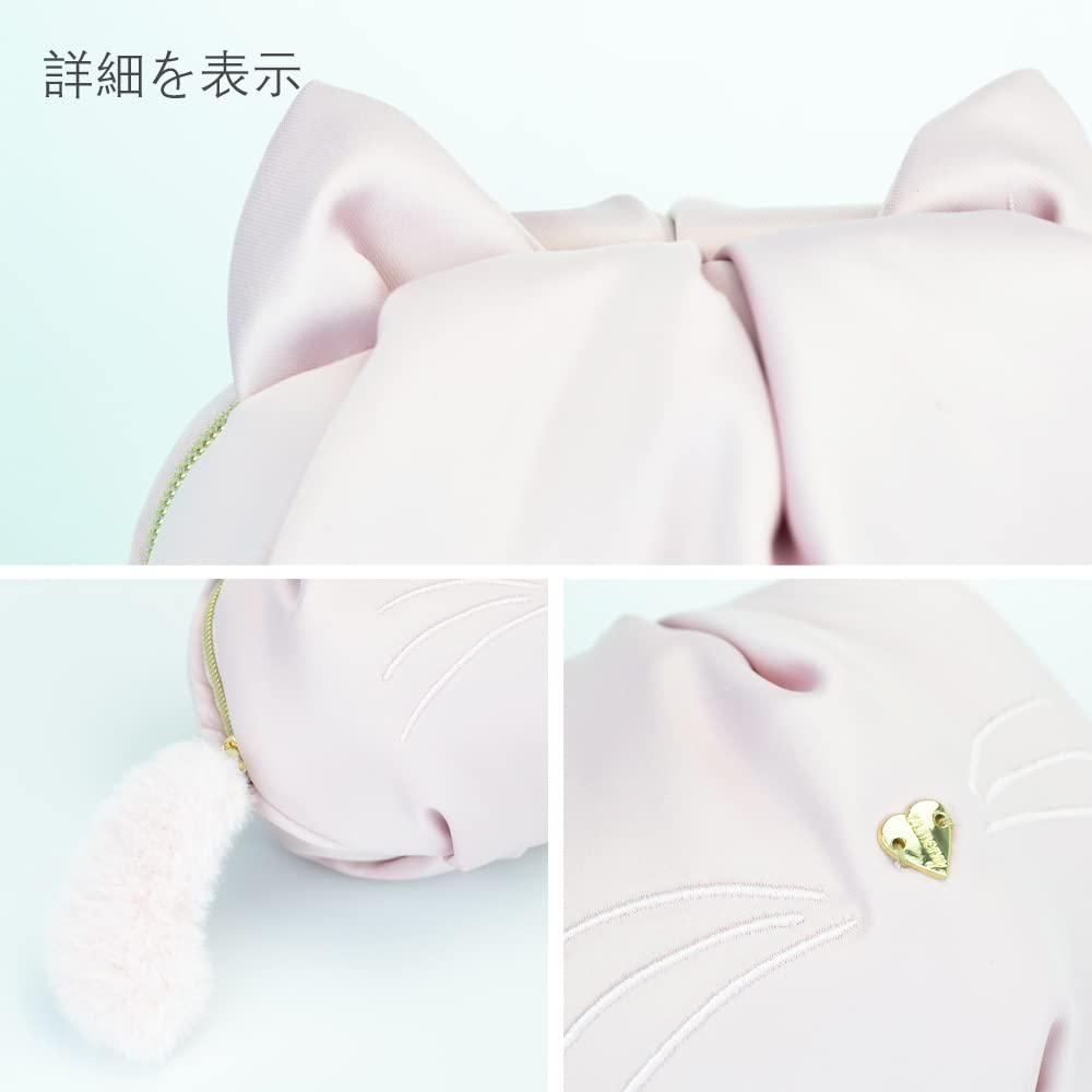 Cute Pouch Small Accessory and Cosmetic Storage Cat Pink Dr.Maylee Women's - Box, Print,