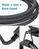 Cable USB C, [1M/Lot de 2] Câble USB C Charge Rapide 3A Fil Chargeur Type C Tressé Cable USB vers USB C pour Samsung Galaxy S21 S22