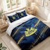 Bettwäsche-Set 1 Bettbezug 2 Kissenbezüge Newcastle United Fußball-Print Schlafzimmer Heimdekoration
