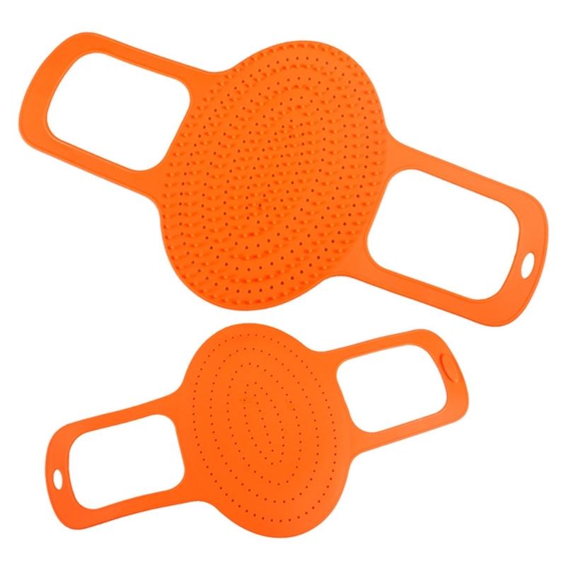 Food Grade Silicone Turkey Lift Pad with Locking Handle Heat Resistant Multipurpose Kitchen Cooking Utensil Tool