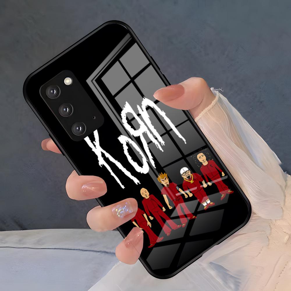 B-Band Korn Phone Case For Samsung S26 S25 Plus S20 S20 Plus S22 Ultra S23 FE S21 Plus S21 Ultra Glass Cover