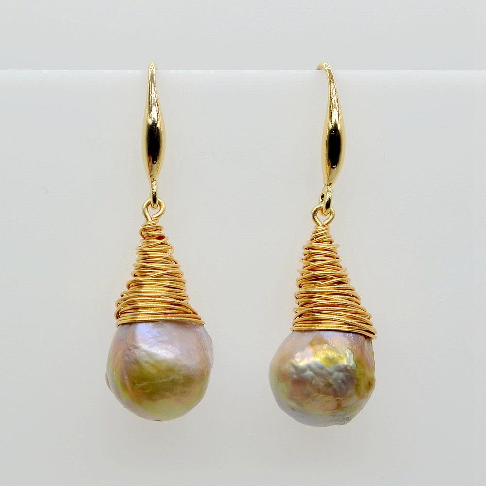 Серьги с радужным жемчугом, натуральный цвет, натуральный жемчуг, серьги из стерлингового серебра 925 пробы, серьги ручной работы с жемчугом в стиле барокко, женские серьги