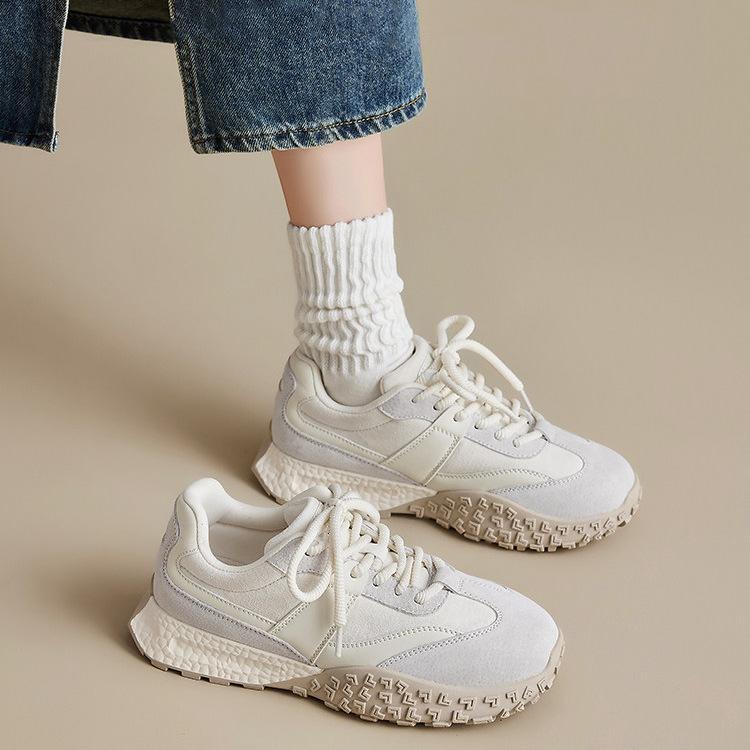 Shoes women's 2025 new spring and autumn lightweight soft sole not tired feet Forrest Gump shoes platform dad shoes travel versatile