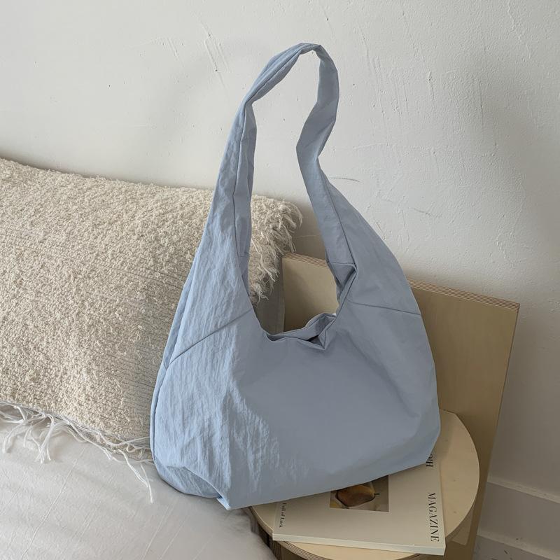 Canvas bag women's large-capacity new summer versatile simple shoulder underarm bag college student tote bag