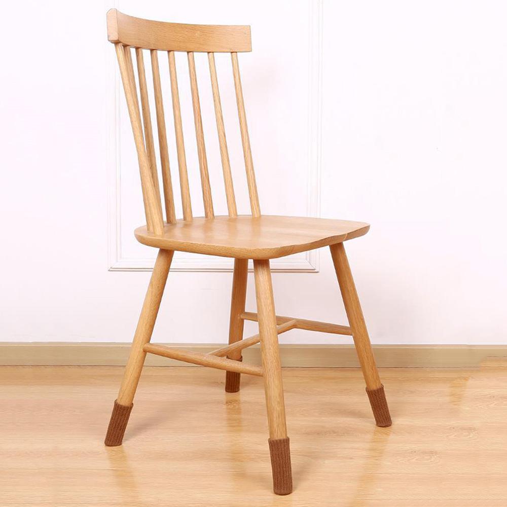 24Pcs Knitted Silent Furniture Legs Socks High Elastic Feet Socks Floor Protectors with Anti-Slip Pads Thick Chair Feet Covers