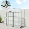 Small 3-Tier Greenhouse, 2 Roll-Up Doors, Steel Frame, Plastic Cover, 143 X 46 X 164 Cm, Transparent