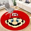 1pc Mario Red Office Round Area Rug, Indoor Mat Suitable For Office,Bedroom Living Room Home Decor, Room Deco A0926030