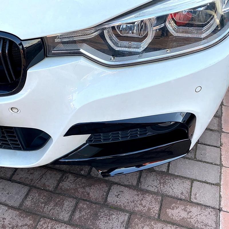 2 pezzi Splitter Paraurti Anteriore Auto per BMW Serie 3 F30 F31 Pacchetto M 2013-2019