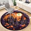 1PC Halloween Castle Chair Carpet for Office Non-Slip, Lightweight, Machine Washable Rug for Office, Sleeping, Room - Holiday Decoryy251009118