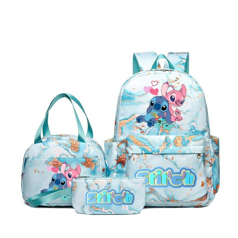 Student Schoolbag Three-Piece Set, Wear-Resistant And Breathable Large-Capacity Backpack, Youth Travel Backpack, Computer Bag
