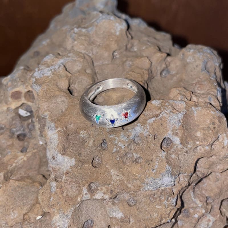 

VINOOM three star ring silver