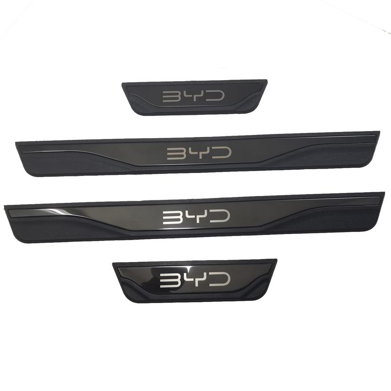 For BYD SEAL 6 DM-i Touring 2025 Accessories ABS Stainless Steel Plastic Door Sill Pedal Scuff Plate Decoration Cover 4Pcs/Set