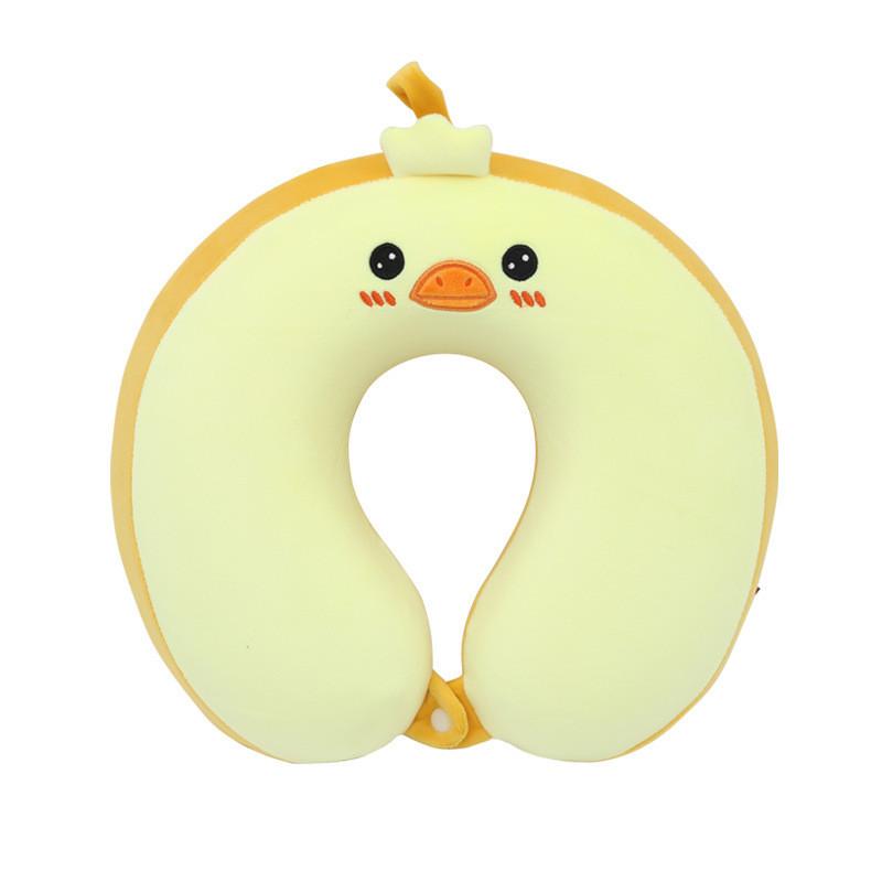 Unicorn Kids U Shape Pillow With Memory Foam And Soft Elastic Cover For Rest