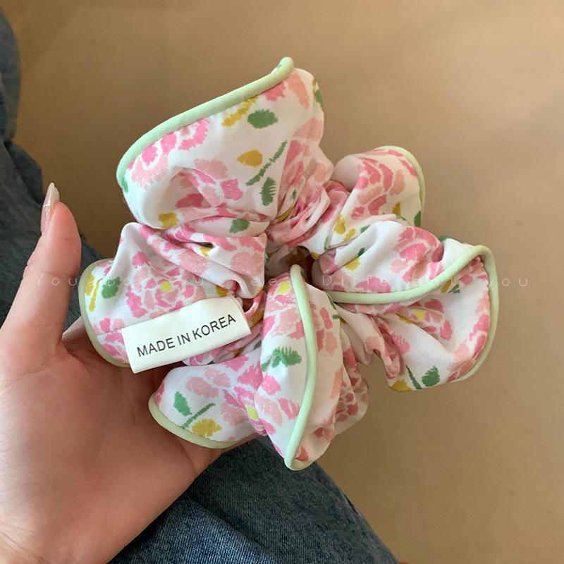 Korean Style Corduroy Large Scrunchie Hair Ties for Girls