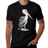 Watercolour Pelican By Love Stax Tshirt Basic Simple Design Short Sleeve Shirt Tshirt