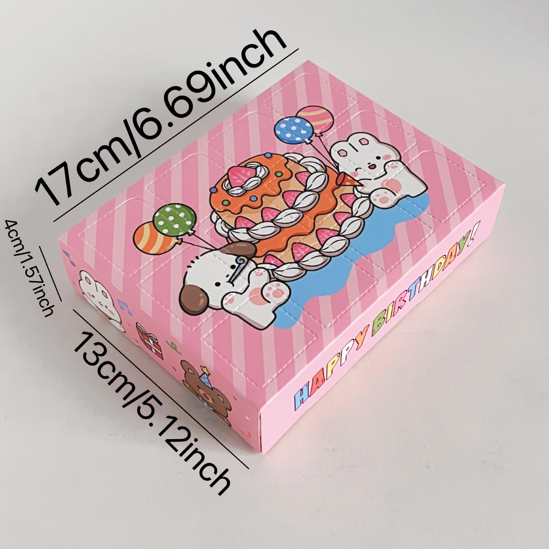 

Сделай сам подарочная коробка-сюрприз со стираемым слоем: Рождественская и на день рождения игра в слепой ящик Folded size: 17.2*13.4cm (Each slot: 3.5*3.5cm)