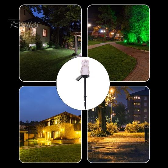 Eco Friendly Solar Garden Decor Cat Light, Waterproof Pathway Outdoor Warm White Path Lights LED Lamp for Patio Yard Lawn Decoration