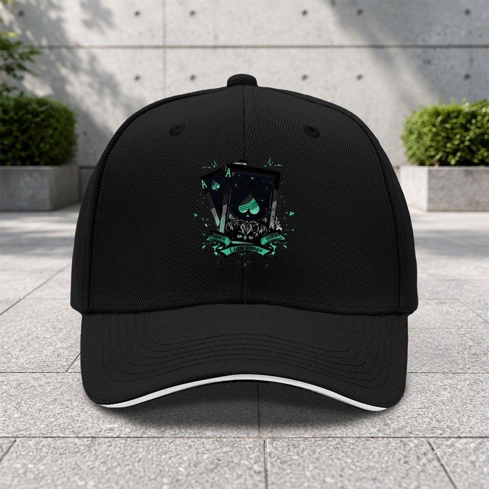 Black Spade A Playing Card Adjustable Baseball Cap for Outdoor Sports Camping Golf Street Dance