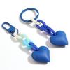 Valentine's Heart Shaped Keychains Wedding Party Gifts Plastic Heart Keychains