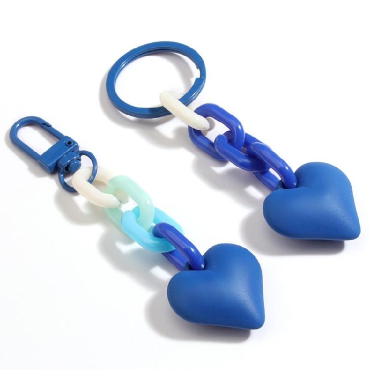 Valentine's Heart Shaped Keychains Wedding Party Gifts Plastic Heart Keychains