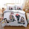 2026 New Star Girl Group JENNIE LISA Bedding Set,Black and Pink Duvet Cover Pillowcase Adult Boy Girl Bedroom Decoration