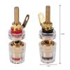 2pcs/set/10pcs/set Extended Speaker Terminal Binding Post, 4mm Banana Plugs Socket Brass- For Speaker, Amplifier & Loudspeakers