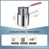 Extra Thick Stainless Steel Deep Fryer Pot Multifunctional Frying Pan For Fried Chicken Egg Oil Drain Noodle Induction Gas Stove