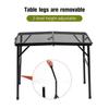 Camping Folding Table Portable Outdoor Picnic Table Adjustable Height Camping Desk