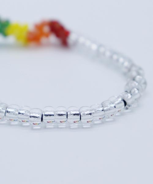 Bonbeau Rainbow Flower Beads Bracelet