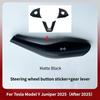 For Tesla Model Y Juniper 2025 ABS Carbon Fiber Steering Wheel Panel Button Trim Sticker Gear Lever Trim Interior Accessories