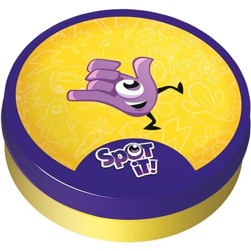 Asmodee Spot It! Classic Card Game (2024 Refresh) - Eco Blister Edition, 5-in-1 Visual Recognition Game, Develops Quick Reflexes and Family Fun, Ages