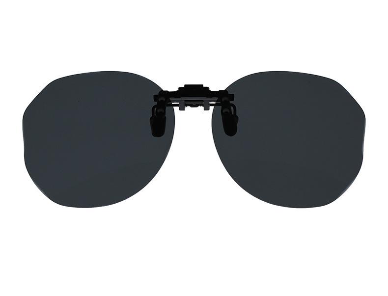 Polarized Sunglasses Clip Myopia Glasses Ultra-Light Color-Changing Day And Night Trimmed Polygon Clip