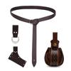 Adjustable Medieval Styles Belt Set Swords Sheath And Multiple Pockets Costume Accessories For Practical Storage Solution