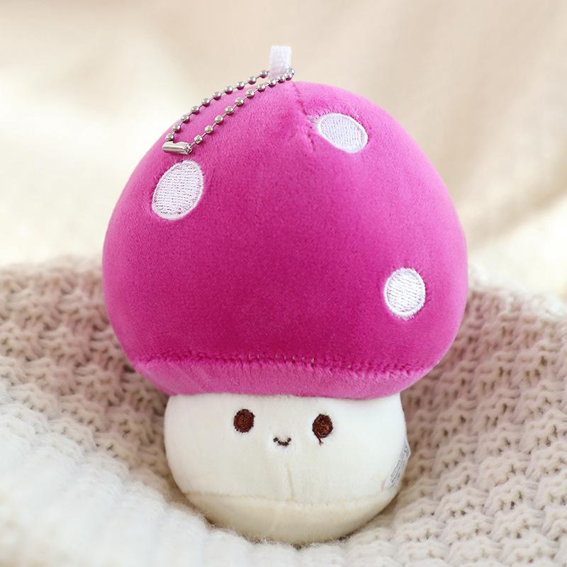 Cute Simulated Mushroom Throw Pillow Plush Toy Doll Red Umbrella Umbrella Small Mushroom Doll Children Soothing Doll