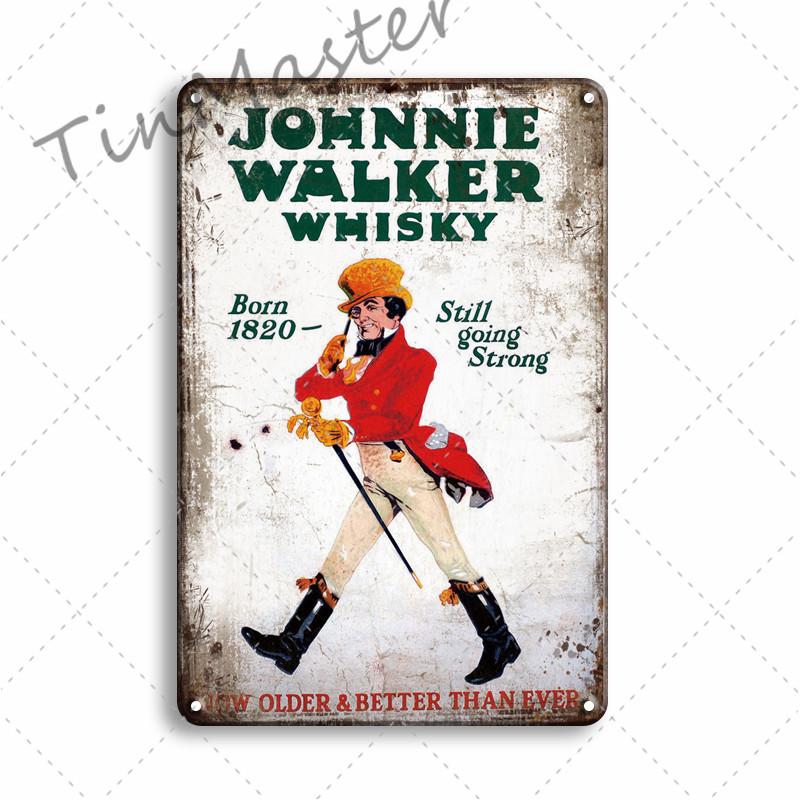 Whiskey Bier Metalen Tin Bord Vintage Home Decor Retro Bacardi Metalen Poster Teken Ierse Pub Keuken Cafetaria Restaurant Decoratie