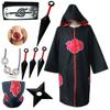 Set Costum Cosplay Anime Naruto, Prezentând Al Patrulea, Al Șaselea și Al Șaptelea Hokage, Membri Akatsuki cu Pelerine și Mantii.
