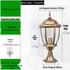 European Style Outdoor Waterproof Pillar Lamp for Villa Entrances and Community Courtyards