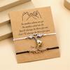 2 PC/Set Couple Bracelets Women Man Lovers Bestie Magnet Lover Handwoven Bracelet Rope Charm Friendship Girlfriend Party Zircon