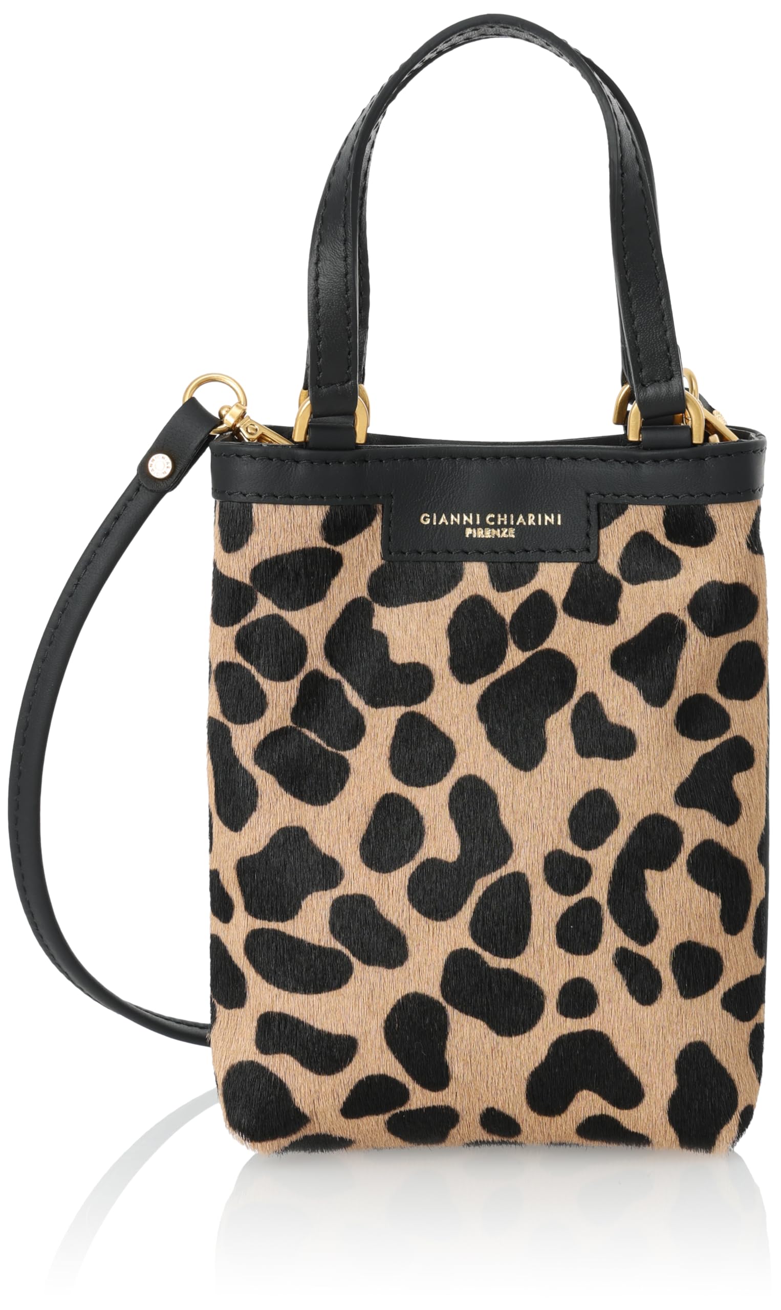 Gianni Chiarini Women s Leo Macchia Nera-Nero Shoulder Bag, 9990 CAVPL 10730 [Used]