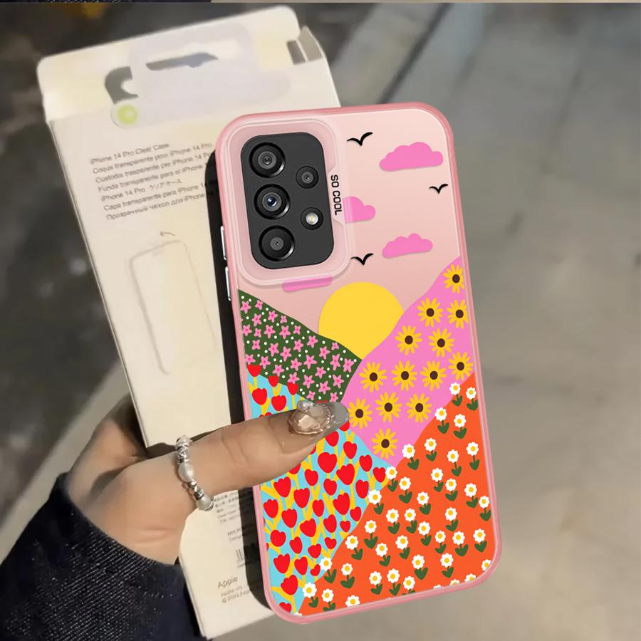 

Чехол для Samsung Galaxy A71 A50 A03 A51 A52 A10 A20 A72 A54 A04 A05 A56 A04 A07 Задняя крышка телефона Цветочные животные Galaxy A30s